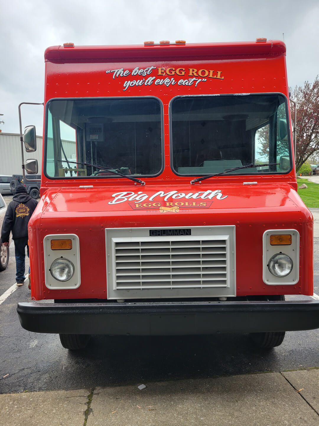 Front of Big Mouth Egg Rolls food truck