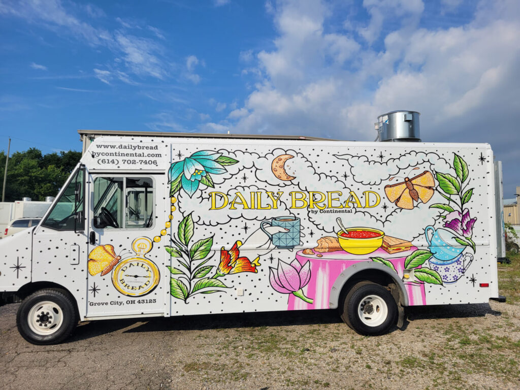 Daily Bread by Continental food truck wrap