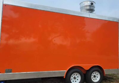 Orange Food Trailer