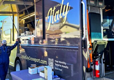 Italian Restaurant Food Truck Service Window