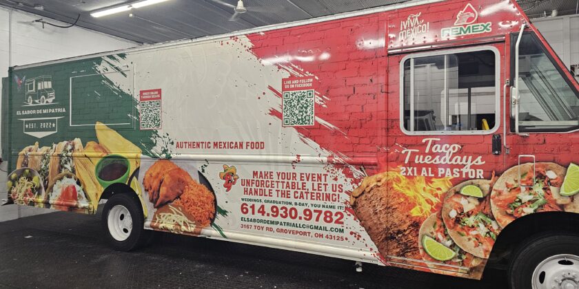 El Sabor de Mi Patria Authentic Mexican Food Truck Wrap