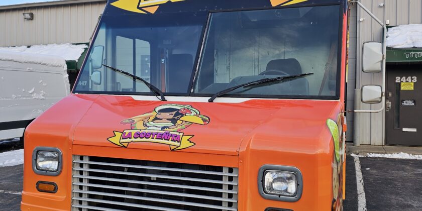 La Costeñita Food Truck Front Branding Wrap