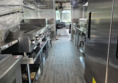 Stainless Steel Food Truck Prep Line and Cooking Equipment