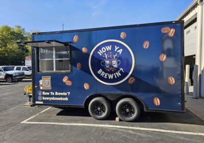 New Coffee Trailer with Custom Wrap